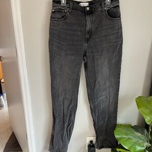 Abercrombie & Fitch split hen 90s straight ultra high rise 31 12R